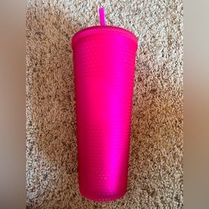 STARBUCKS TUMBLER hot pink matte